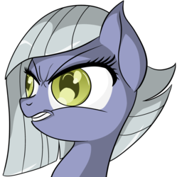 Size: 2334x2343 | Tagged: safe, artist:datapony, limestone pie, earth pony, pony, g4, angry, bust, colored pupils, female, high res, portrait, simple background, solo, transparent background