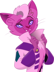 Size: 2000x2655 | Tagged: safe, artist:stjonal, capper dapperpaws, oc, oc only, oc:flares midnight, abyssinian, cat, anthro, g4, my little pony: the movie, abyssinianized, catified, chest fluff, donut steel, high res, male, palette swap, recolor, simple background, solo, species swap, transparent background, vector