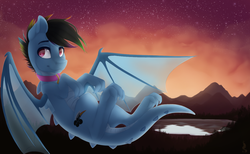 Size: 1300x800 | Tagged: safe, artist:silentwulv, oc, oc only, oc:rdash, dracony, hybrid, pony, commission, cute, solo, wings