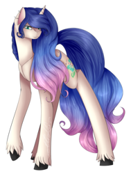 Size: 1965x2429 | Tagged: safe, artist:midfire, oc, oc only, oc:jewel music, pony, unicorn, female, mare, simple background, solo, transparent background