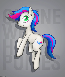 Size: 1200x1400 | Tagged: safe, artist:darkdoomer, derpibooru exclusive, oc, oc only, pony, jumping, mascot, online, solo