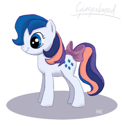 Size: 600x619 | Tagged: safe, artist:erysz, gingerbread, pony, g1, g4, female, g1 to g4, generation leap, solo