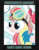 Size: 2550x3300 | Tagged: safe, artist:samoht-lion, edit, angel wings, pegasus, pony, g4, top bolt, bow, bust, clothes, female, goggles, hair bow, high res, lineless, mare, picture frame, portrait, smiling, solo, uniform, wings, wonderbolt trainee uniform