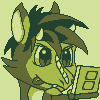 Size: 100x100 | Tagged: safe, artist:kelvin shadewing, oc, oc only, oc:teric, oc:teric dragon, dragon, barely pony related, male, monochrome, nintendo ds, pixel art