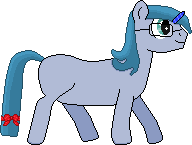 Size: 192x145 | Tagged: safe, artist:starry mind, oc, oc only, pony, bow, ms paint, pixel art, simple background, solo, white background