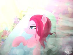 Size: 1632x1224 | Tagged: safe, artist:pedrohander, pinkie pie, earth pony, pony, g4, bath, bathtub, female, solo