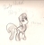 Size: 1419x1452 | Tagged: safe, artist:silversthreads, cheerilee, earth pony, pony, g4, daily sketch, female, mare, sketch, solo, traditional art