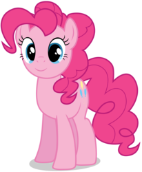 Size: 3300x4000 | Tagged: safe, artist:tomfraggle, pinkie pie, earth pony, pony, g4, female, simple background, smiling, solo, transparent background, vector