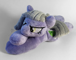 Size: 1007x794 | Tagged: safe, artist:hollyivydesigns, limestone pie, earth pony, pony, g4, angry, beanie (plushie), female, irl, mare, photo, plushie, solo