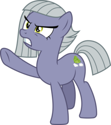 Size: 6743x7605 | Tagged: safe, artist:fruft, limestone pie, earth pony, pony, g4, .svg available, absurd resolution, angry, female, raised hoof, simple background, solo, transparent background, vector