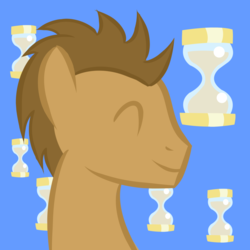 Size: 1024x1024 | Tagged: safe, artist:recordmelodie, doctor whooves, time turner, earth pony, pony, g4, cutie mark, male, solo, stallion