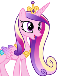 Size: 2556x3319 | Tagged: safe, artist:sketchmcreations, princess cadance, pony, g4, three's a crowd, crown, female, happy, high res, jewelry, open mouth, regalia, simple background, smiling, solo, tiara, transparent background, vector