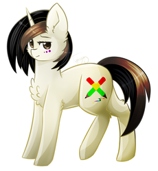 Size: 862x937 | Tagged: safe, artist:twinkepaint, oc, oc only, oc:coldly painter, pony, unicorn, chest fluff, female, mare, simple background, solo, white background