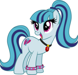 Size: 897x863 | Tagged: safe, artist:rustle-rose, sonata dusk, earth pony, pony, equestria girls, g4, bracelet, cute, equestria girls ponified, female, jewelry, mare, ponified, ponytail, simple background, solo, sonatabetes, transparent background, vector