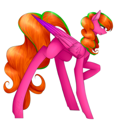 Size: 1807x1861 | Tagged: safe, artist:midfire, oc, oc only, oc:dolphin wave, pegasus, pony, female, mare, raised hoof, simple background, solo, transparent background