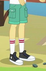 Size: 255x394 | Tagged: safe, screencap, flash sentry, equestria girls, g4, my little pony equestria girls: legend of everfree, clothes, converse, legs, pictures of legs, shoes, sneakers, socks, solo