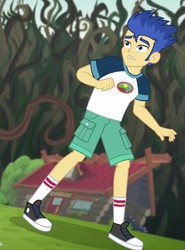 Size: 454x612 | Tagged: safe, screencap, flash sentry, equestria girls, g4, my little pony equestria girls: legend of everfree, clothes, converse, cropped, male, shoes, solo
