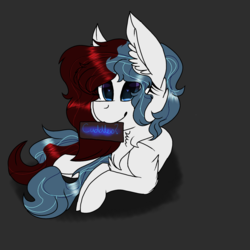 Size: 2560x2560 | Tagged: safe, artist:brokensilence, oc, oc only, oc:mira songheart, pony, chest fluff, chibi, cute, high res, mirabetes, ponysona, solo