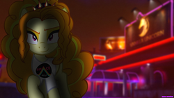 Size: 3840x2160 | Tagged: safe, artist:bastbrushie, artist:dragonmaster137, adagio dazzle, earth pony, pony, equestria girls, g4, clothes, earth pony adagio dazzle, equestria girls ponified, female, grand theft auto, high res, mare, ponified, raised hoof, scenery, solo