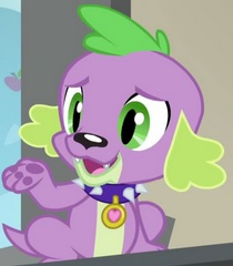 Size: 210x240 | Tagged: safe, screencap, spike, dog, equestria girls, g4, my little pony equestria girls: rainbow rocks, collar, cropped, male, open mouth, paw pads, solo, spike the dog
