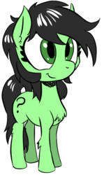 Size: 448x754 | Tagged: safe, artist:lockhe4rt, oc, oc only, oc:filly anon, earth pony, pony, chest fluff, female, filly, simple background, solo, transparent background
