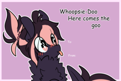 Size: 6000x4000 | Tagged: safe, artist:silverknight27, oc, oc only, oc:silver rose, pegasus, pony, absurd resolution, blushing, chest fluff, male, solo, stallion, tongue out, valentine, valentine's day