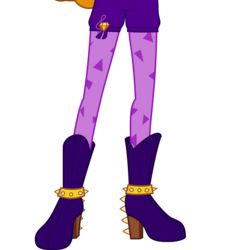 Size: 3945x4370 | Tagged: dead source, safe, artist:teentitansfan201, edit, vector edit, adagio dazzle, equestria girls, g4, my little pony equestria girls: rainbow rocks, absurd resolution, boots, clothes, cropped, female, high heel boots, leg focus, legs, pictures of legs, simple background, solo, spikes, transparent background, vector