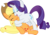 Size: 4500x3169 | Tagged: safe, artist:slb94, applejack, rarity, earth pony, pony, unicorn, g4, cute, eyes closed, female, high res, hug, lesbian, mare, ship:rarijack, shipping, simple background, transparent background, vector