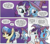 Size: 1001x879 | Tagged: safe, artist:agnesgarbowska, idw, rarity, sapphire shores, trixie, pony, unicorn, friends forever #37, g4, my little pony: friends forever, spoiler:comic, debate in the comments, female, mare