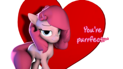 Size: 2560x1440 | Tagged: safe, artist:obsidianocelot, oc, oc only, oc:sugar, earth pony, pony, 3d, female, mare, solo, valentine, valentine's day