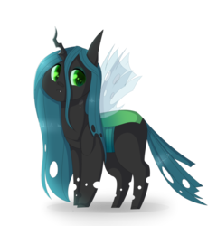 Size: 875x913 | Tagged: safe, artist:darkydass86, queen chrysalis, changeling, changeling queen, g4, cute, cutealis, female, simple background, solo, transparent background