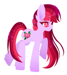 Size: 1024x1153 | Tagged: safe, artist:halcyondrop, oc, oc only, oc:cataclysm rose, pony, simple background, solo, transparent background