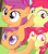 Size: 500x562 | Tagged: safe, artist:stormswirl1, screencap, apple bloom, scootaloo, g4, my little pony: friendship is magic, somepony to watch over me, hoof in mouth, no time for a song, scene interpretation, screencap reference