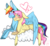 Size: 1921x1779 | Tagged: safe, artist:hostile-elf, fluttershy, rainbow dash, pegasus, pony, g4, butterscotch, cloud, duo, gay, heart, male, rainbow blitz, rule 63, ship:butterblitz, ship:flutterdash, shipping, simple background, transparent background