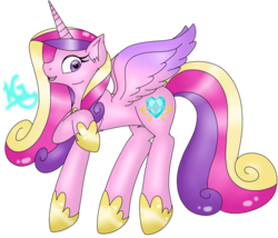 Size: 880x755 | Tagged: safe, artist:royaltwilight, princess cadance, alicorn, pony, g4, female, raised hoof, simple background, solo, transparent background