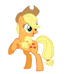 Size: 2000x2000 | Tagged: safe, artist:muzzen, applejack, earth pony, pony, g4, bipedal, female, high res, rearing, simple background, solo, transparent background, vector