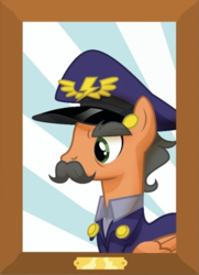 Size: 297x411 | Tagged: safe, colonel purple dart, pony, my little pony: the wonderbolts academy handbook, ancient wonderbolts uniform, solo