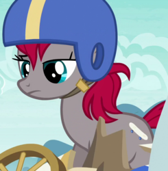 Size: 818x836 | Tagged: safe, screencap, crimson skate, pony, g4, the cart before the ponies, crimson skate is not amused, solo, unamused