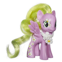 Size: 320x320 | Tagged: safe, daisy, flower wishes, pegasus, pony, g4, brushable, cutie mark magic, irl, merchandise, photo, race swap, simple background, solo, toy, white background