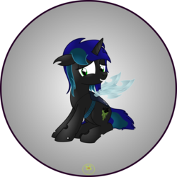 Size: 5000x5000 | Tagged: safe, artist:lakword, oc, oc only, oc:summer haze, changeling, absurd resolution, cute, simple background, sitting, solo, transparent background