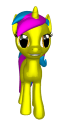 Size: 207x385 | Tagged: safe, oc, oc only, oc:fionaheart, pony, 3d, solo