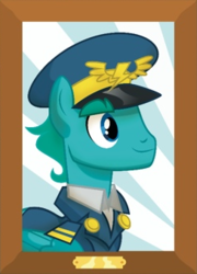 Size: 244x338 | Tagged: safe, general flash, pony, g4, my little pony: the wonderbolts academy handbook, ancient wonderbolts uniform, solo