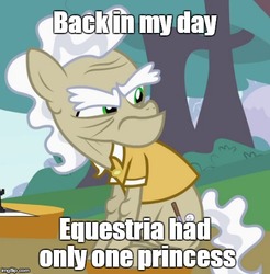 Size: 500x509 | Tagged: safe, edit, edited screencap, screencap, geri, pony, g4, the cutie pox, clothes, image macro, male, meme, solo