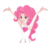 Size: 592x512 | Tagged: safe, pinkie pie, human, g4, female, humanized, paintschainer, simple background, solo, transparent background