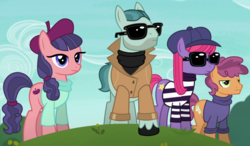 Size: 1540x900 | Tagged: safe, screencap, late show, on stage, raspberry beret, stardom, pony, g4, made in manehattan, method mares