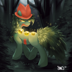 Size: 3000x3000 | Tagged: safe, artist:bean-sprouts, pony, sceptile, crossover, high res, pokémon, ponified, solo