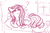 Size: 1280x855 | Tagged: safe, artist:ponycide, pinkie pie, earth pony, pony, g4, bed, cute, cuteamena, female, messy mane, monochrome, morning ponies, pillow, pinkamena diane pie, question mark, sketch, sleepy, smiling, solo, window