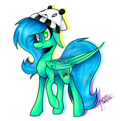 Size: 1024x994 | Tagged: safe, artist:yupinapegasus, oc, oc only, pegasus, pony, female, mare, simple background, solo, transparent background, watermark