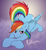 Size: 1700x1856 | Tagged: safe, artist:punk-pegasus, rainbow dash, pony, g4, bedroom eyes, cute, female, looking at you, solo