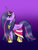 Size: 1024x1365 | Tagged: safe, artist:crazyw3irdo, twilight sparkle, alicorn, pony, g4, clothes, coronation dress, dress, female, solo, sparkly mane, twilight sparkle (alicorn)